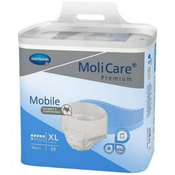 Hartmann Molicare Premium Mobile Πάνες Βρακάκι Ακράτειας 6 Drops Medium 14τμχ