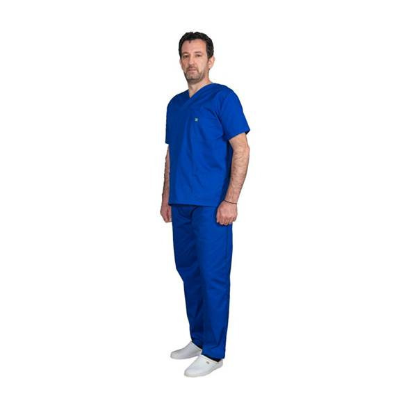 Alezi Σετ Παντελόνι & Μπλούζα Unisex σε Μπλε Χρώμα SCRUB-UNISEX-ROYAL-BLUE - Image 7