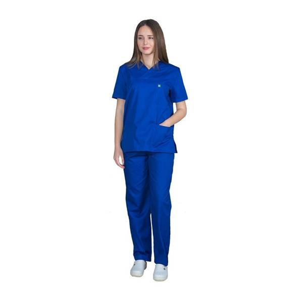Alezi Σετ Παντελόνι & Μπλούζα Unisex σε Μπλε Χρώμα SCRUB-UNISEX-ROYAL-BLUE - Image 2
