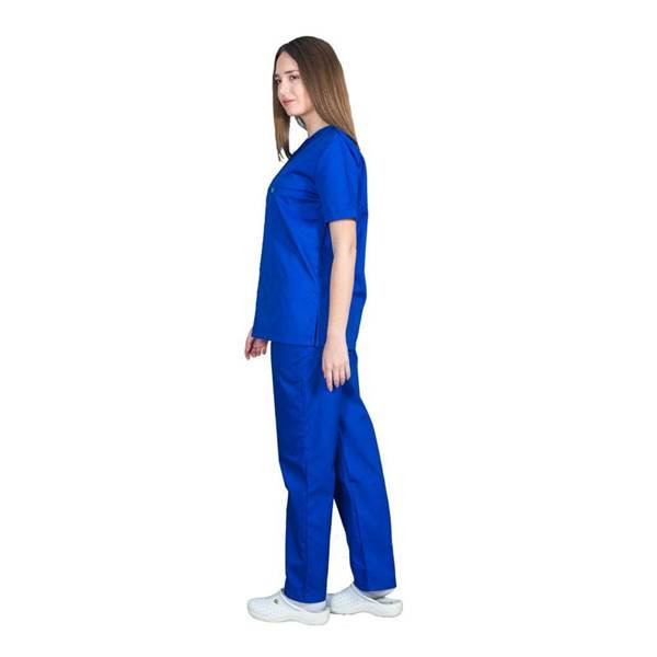 Alezi Σετ Παντελόνι & Μπλούζα Unisex σε Μπλε Χρώμα SCRUB-UNISEX-ROYAL-BLUE - Image 6