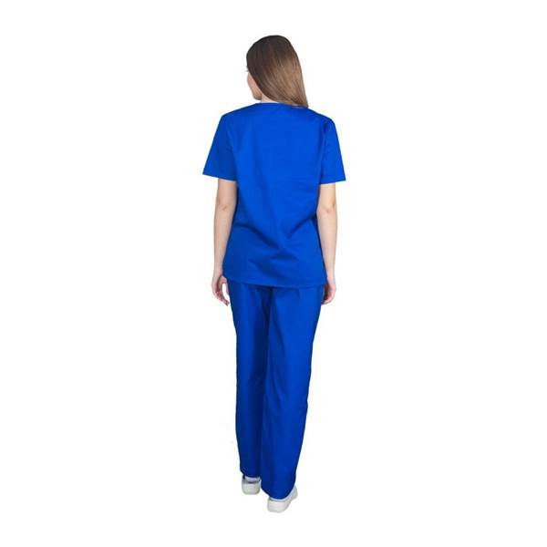 Alezi Σετ Παντελόνι & Μπλούζα Unisex σε Μπλε Χρώμα SCRUB-UNISEX-ROYAL-BLUE - Image 4