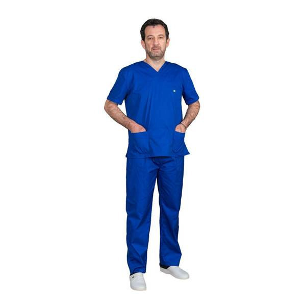 Alezi Σετ Παντελόνι & Μπλούζα Unisex σε Μπλε Χρώμα SCRUB-UNISEX-ROYAL-BLUE - Image 3
