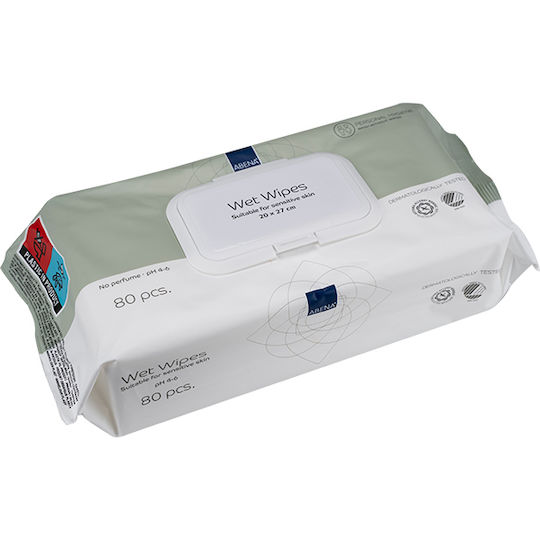 Abena Wet Wipes Μαντηλάκια Καθαρισμού 27 x 20 cm 80τμχ - Image 2