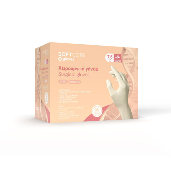 Χειρουργικά γάντια λάτεξ Soft Care χωρίς πούδρα - Image 4