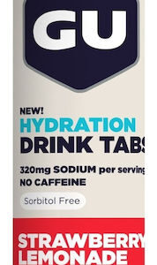 GU Hydration Drink Strawberry Lemonade 12 αναβράζοντα δισκία
