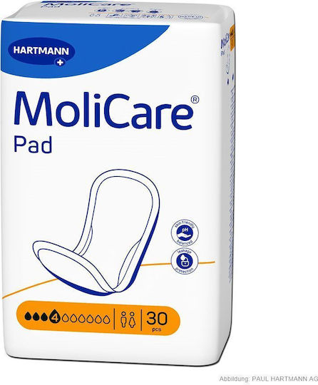 Hartmann Molicare Pads Maxi Unisex Σερβιέτες Ακράτειας Κανονικής Ροής 4 Σταγόνες 30τμχ - Image 3