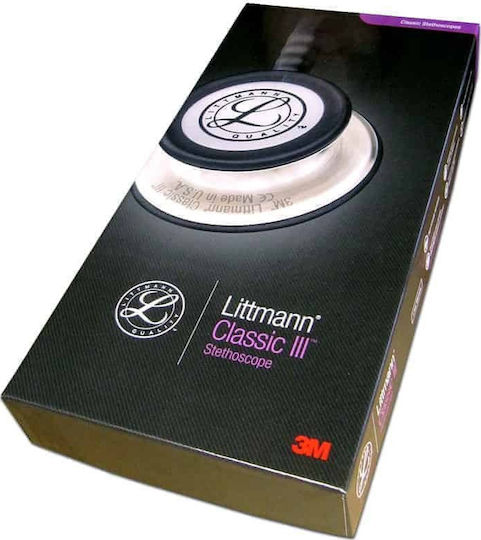 3M Littmann Classic III Παιδιατρικό Στηθοσκόπιο Non Chill με Διπλό Κώδωνα Μαύρο 5620 - Image 6