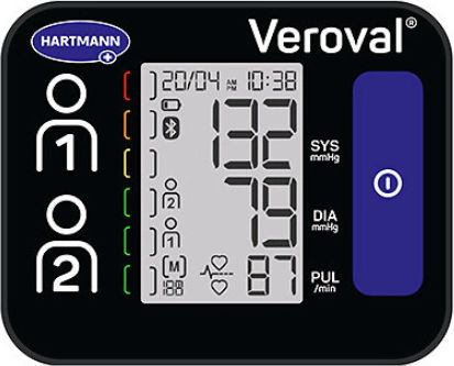 Hartmann Veroval Compact+ Ηλεκτρονικό Πιεσόμετρο Καρπού Ακριβείας με ανίχνευση Αρρυθμίας & Bluetooth 925204 - Image 3